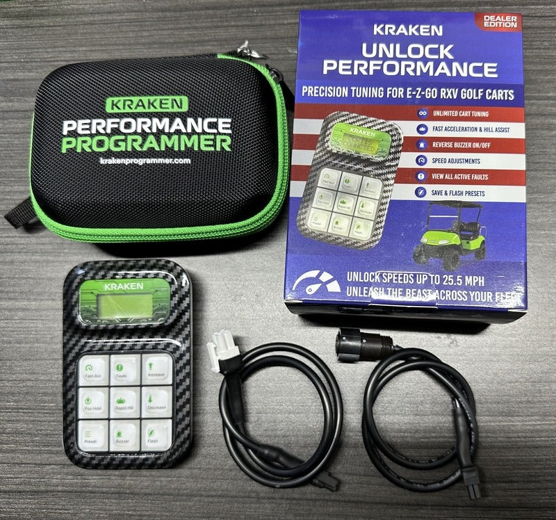 Kraken Programmer for E-Z-GO RXV FASTRXV tuner. Increase speed , dealer version. 25.5 MPH, Curtis Fault Diagnostics
