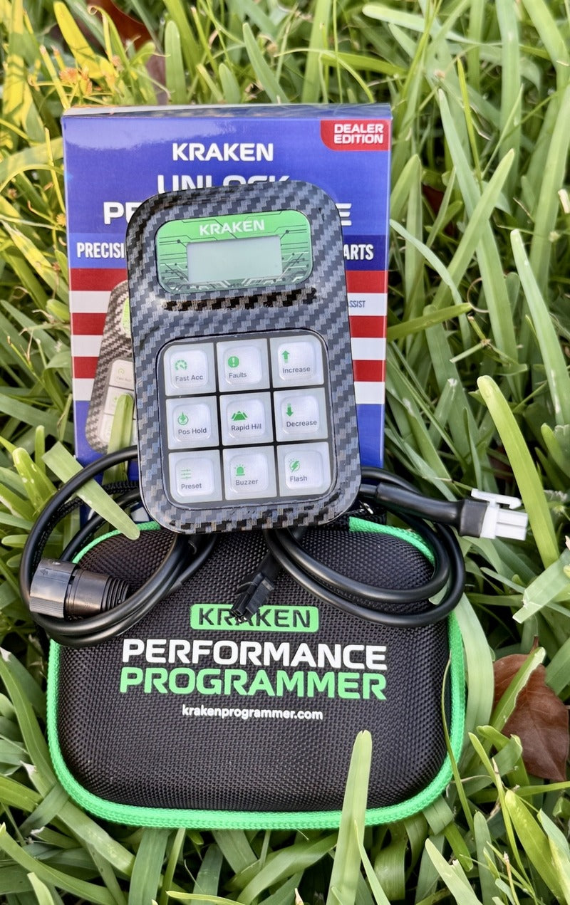 Kraken Programmer for E-Z-GO RXV FASTRXV tuner. Increase speed , dealer version. 25.5 MPH, Curtis Fault Diagnostics, Fast Acceleration, Eliminate Reverse Buzzer, Rapid Hill, Position Hold